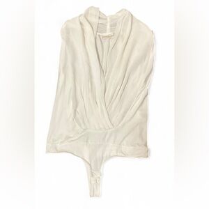 Eva Mendes New York & Company Sleeveless White Bodysuit Women’s Size Small